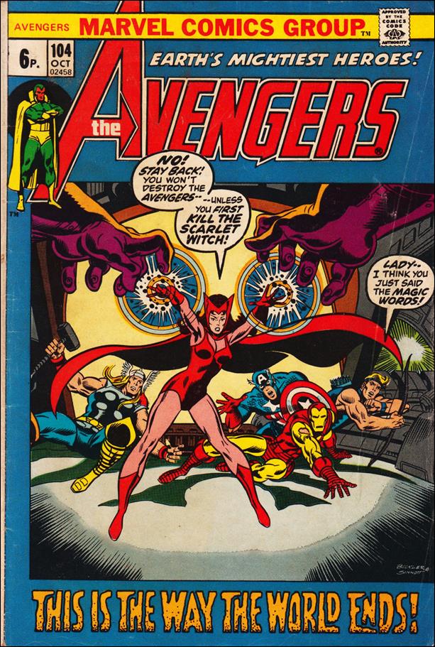 Avengers (1963) issue 104-B UK Price Cover