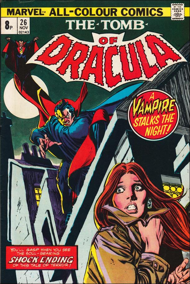 Tomb of Dracula (1972) issue 26-B UK Price Cover