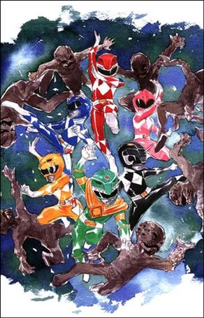 Mighty Morphin Power Rangers issue 1-D Dustin Nguyen 1:100 Virgin Cover