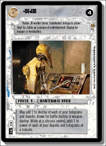Star Wars: Jabba's Palace Limited (Base Set) card 136 BG-J38