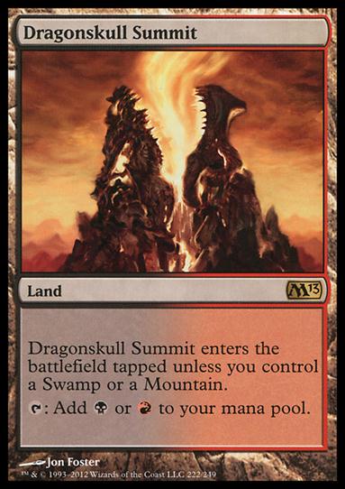 Magic the Gathering: 2013 Core Set (Base Set) card 222 Dragonskull Summit