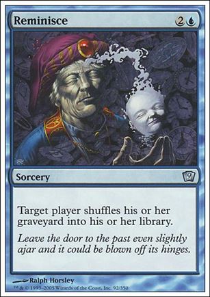 Magic the Gathering: 9th Edition (Base Set) card 92 Reminisce