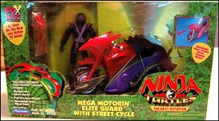 Ninja Turtles: The Next Mutation (Vehicles) figure 2 Mega Motorin' Elite Guard with Street Cycle