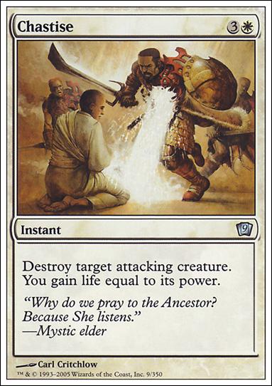 Magic the Gathering: 9th Edition (Base Set) card 9 Chastise