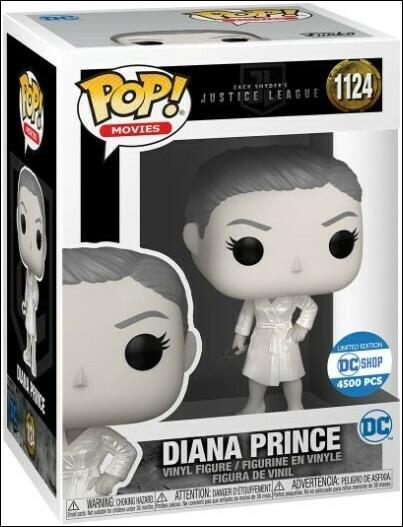 POP! Movies figure 1124-B Diana Prince (B&W Metallic) DC Shop 1/4500