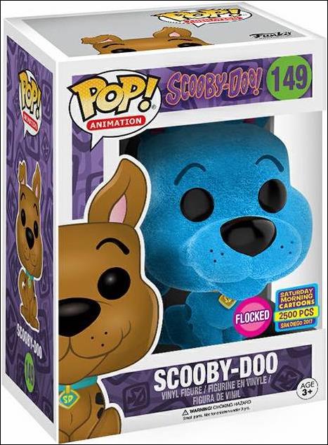 POP! Animation figure 149-C Scooby Doo (Blue) (Flocked) SDCC 2017 1/2500