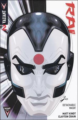 Rai (2014) issue 2-C Rian Hughes Mask Cover - Recalled Edition