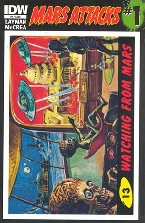Mars Attacks (2012) issue 1-M Card #13 (Watching from Mars)