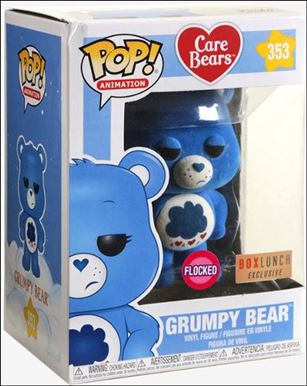 POP! Animation figure 353-B Grumpy Bear (Flocked) BoxLunch Exclusive