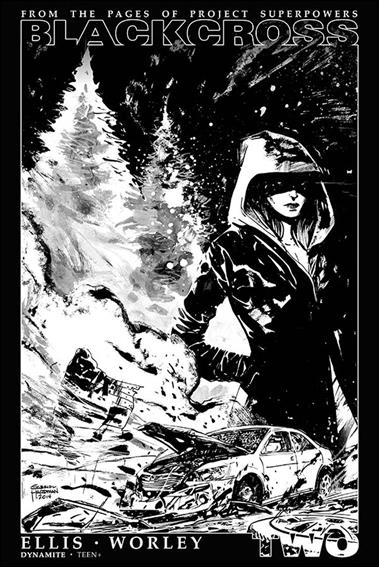 Project Superpowers: Blackcross issue 2-G Gabriel Hardman 1:35 Black & White Cov
