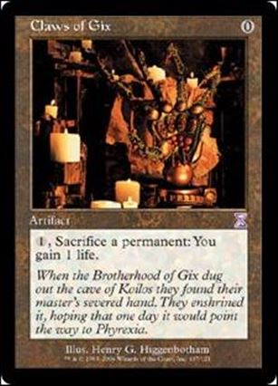 Magic the Gathering: Time Spiral (Timeshifted Subset) card 107 Claws of Gix