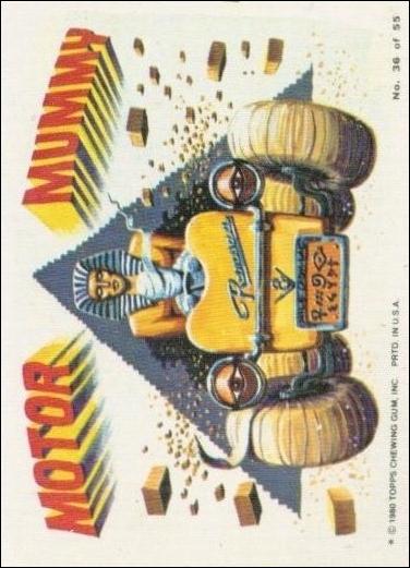 Weird Wheels (Base Set) card 36 Motor Mummy