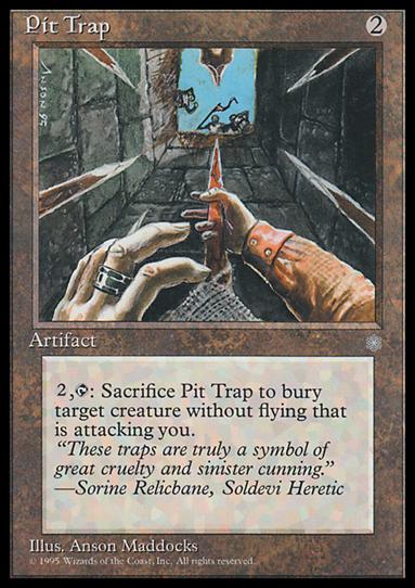 Magic the Gathering: Ice Age (Base Set) card 333 Pit Trap