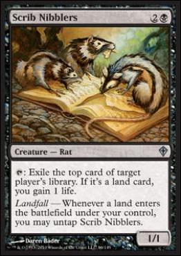Magic the Gathering: Worldwake (Base Set) card 66 Scrib Nibblers