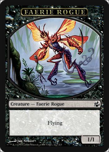 Magic the Gathering: Morningtide (Token Subset) card 2 Faerie Rogue