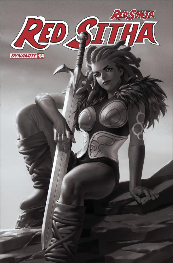 Red Sonja: Red Sitha issue 4-J Jung-Geun Yoon 1:10 Black & White Cover