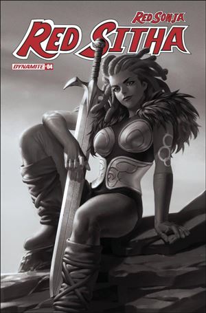 Red Sonja: Red Sitha issue 4-J Jung-Geun Yoon 1:10 Black & White Cover