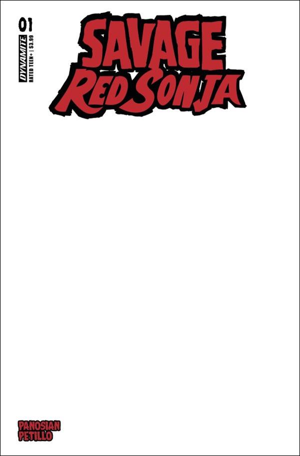Savage Red Sonja issue 1-E Blank Authentix Cover