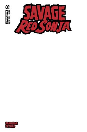 Savage Red Sonja issue 1-E Blank Authentix Cover