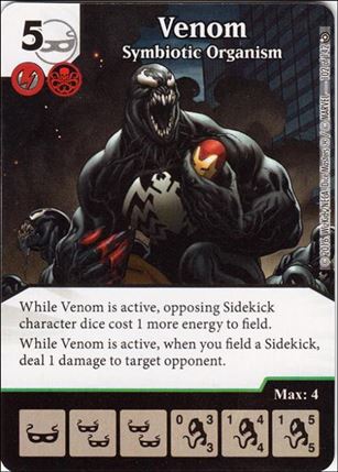 Marvel Dice Masters Civil War card 102-B Venom: Symbiotic Organism (Foil)