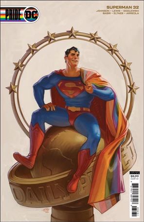 Superman (2018) issue 32-C David Talaski Pride Month Cardstock Cover