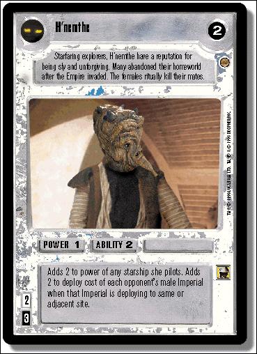 Star Wars: Jabba's Palace Limited (Base Set) card 105 H'nemthe
