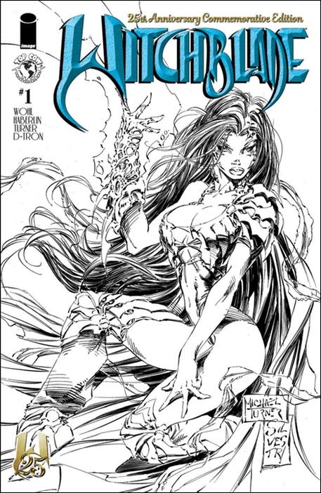 Witchblade (1995) issue 1-N Michael Turner B&W 25th Anniversary Cover