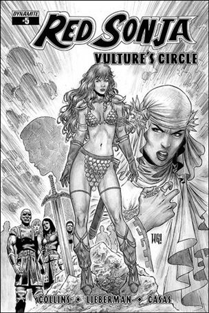 Red Sonja: Vulture's Circle issue 5-E Walter Geovani 1:20 Black & White Cover