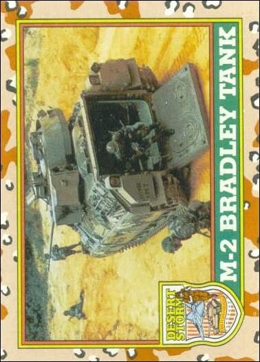 Desert Storm: Series 1 (Base Set) card 38 M-2 Bradley Tank