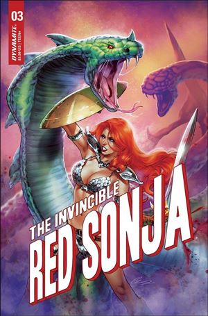 Invincible Red Sonja issue 3-G Elias Chatzoudis Cover