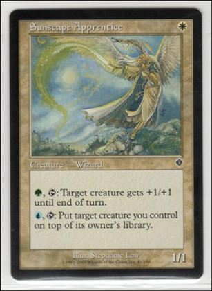 Magic the Gathering: Invasion (Base Set) card 41 Sunscape Apprentice