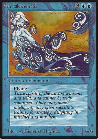 Magic the Gathering: Limited Edition Alpha (Base Set) card 46 Air Elemental