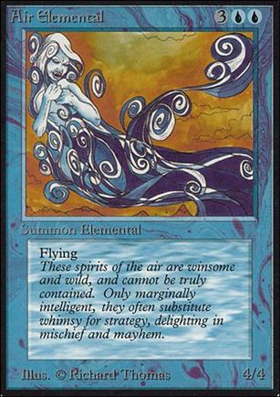 Magic the Gathering: Limited Edition Alpha (Base Set) card 46 Air Elemental