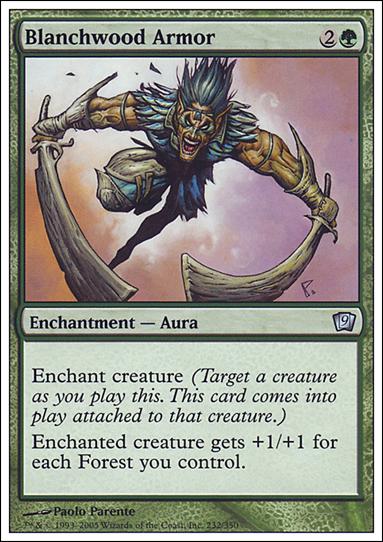 Magic the Gathering: 9th Edition (Base Set) card 232 Blanchwood Armor