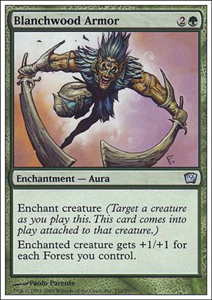 Magic the Gathering: 9th Edition (Base Set) card 232 Blanchwood Armor