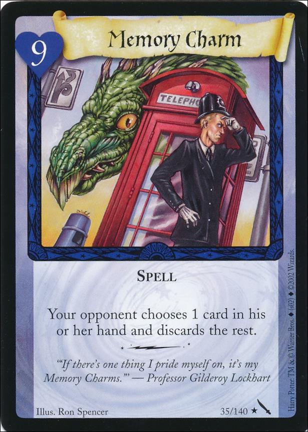 Harry Potter: Chamber of Secrets (Base Set) card 35 Memory Charm