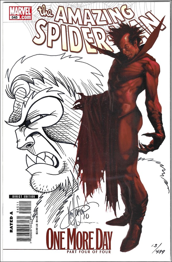 Amazing Spider-Man (1963) issue 545-J DF (Ken Haeser X-Men Signed/Remarked Cover) 1/499