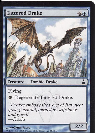 Magic the Gathering: Ravnica (Base Set)  card 68 Tattered Drake