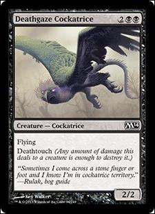 Magic the Gathering: 2014 Core Set (Base Set) card 94 Deathgaze Cockatrice