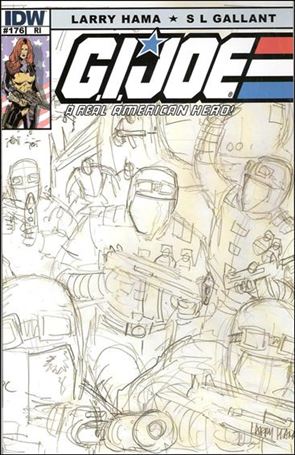 G.I. Joe: A Real American Hero issue 176-C Larry Hama 1:10 Sketch Cover