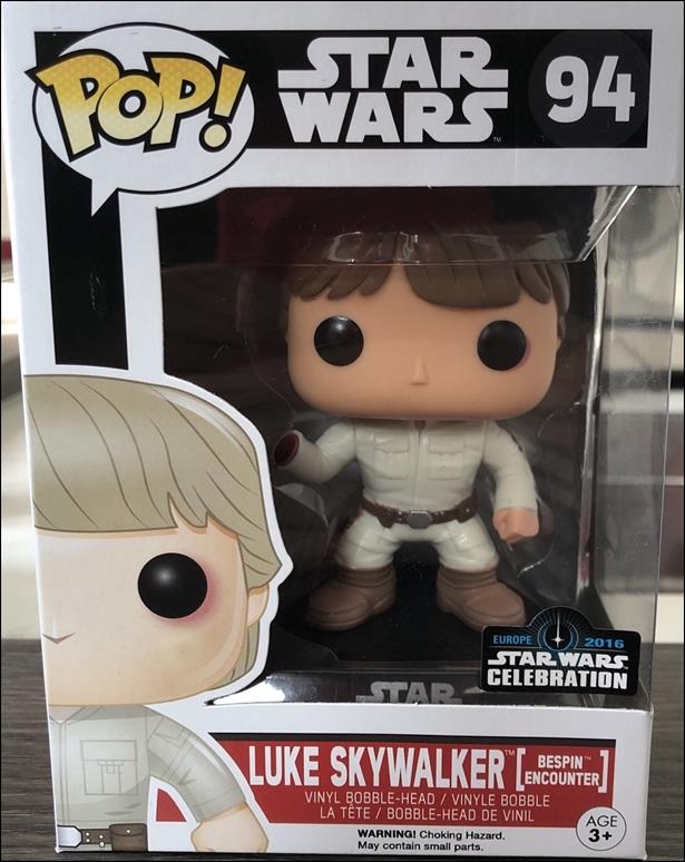 POP! Star Wars figure 94 Luke Skywalker (Bespin Encounter) SW Celebration