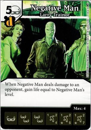 DC Comics Dice Masters Doom Patrol card 18 Negative Man: Larry Trainor