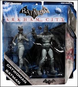 DC Universe: Batman Legacy (2-Packs) figure 6 Catwoman and Batman - Black & White (Arkham City)