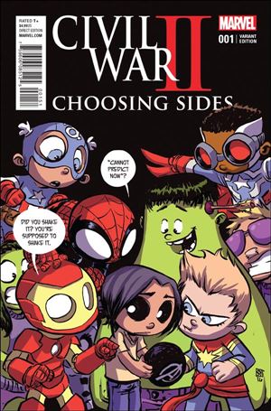 Civil War II: Choosing Sides issue 1-D Skottie Young Baby Cover