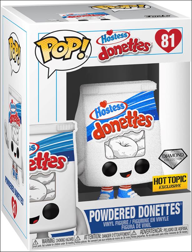 POP! Funko - Foodies figure 81-B Powdered Donettes (Diamond) Hot Topic Exclusive