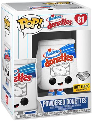 POP! Funko - Foodies figure 81-B Powdered Donettes (Diamond) Hot Topic Exclusive