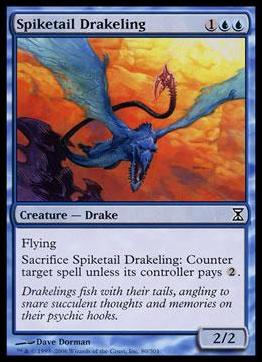 Magic the Gathering: Time Spiral (Base Set) card 80 Spiketail Drakeling