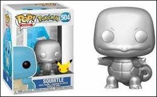 POP! Games figure 504-C Squirtle (Silver 25th Anniversary Edition)