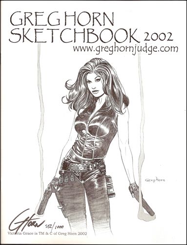 Greg Horn Sketchbook issue 2002 Signed by Greg Horn 1/1000