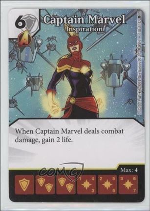 Marvel Dice Masters Age of Ultron  card 110 Captain Marvel: Inspiration